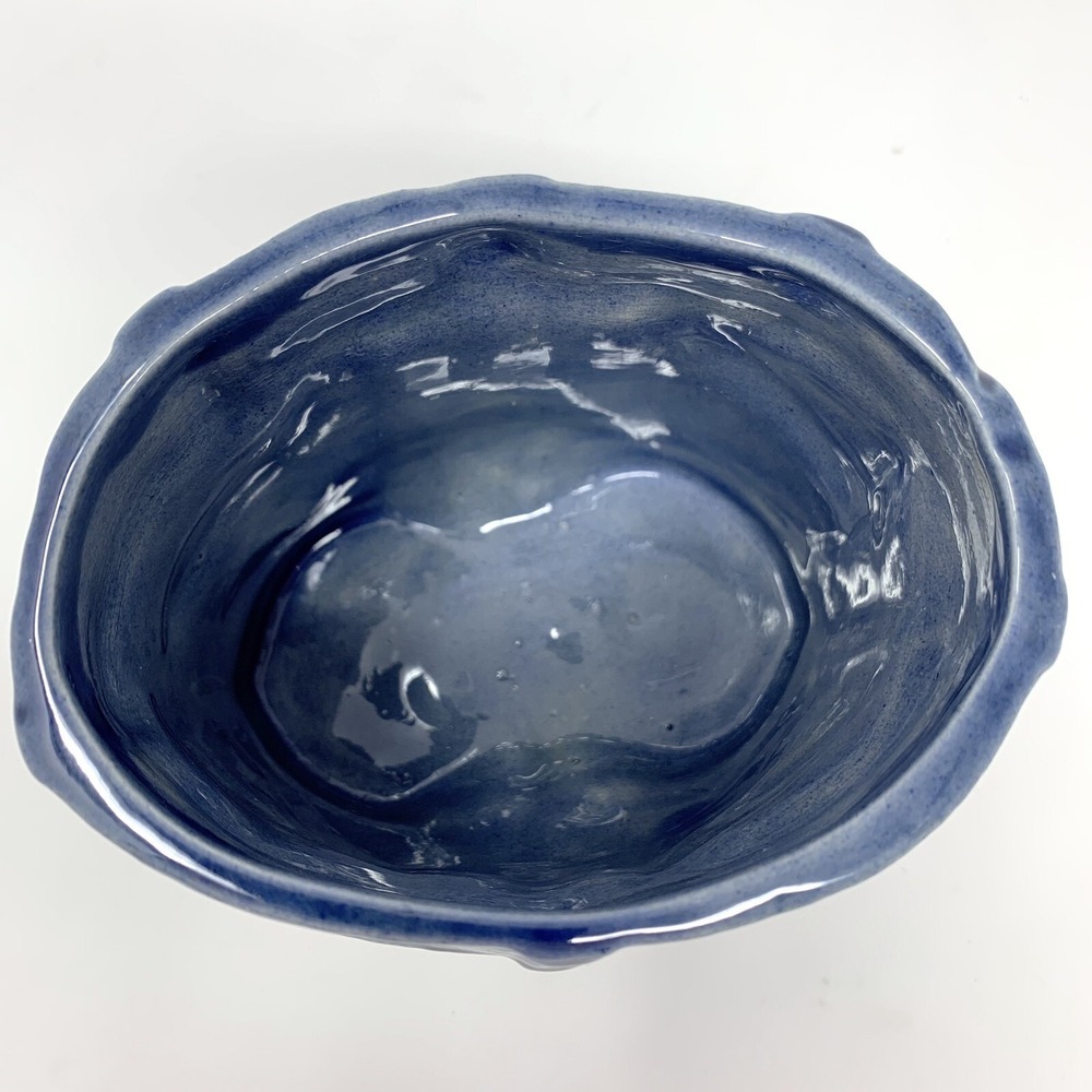 Vintage DENIM Look Blue Jeans Ceramic Planter Vase Textured Pop Art Novelty - Picture 7 of 11